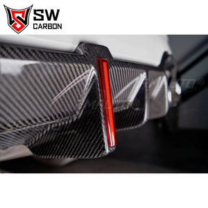 Difusor Trasero Estilo KB de Fibra de Carbono para BMW Serie G20 G28 M Sport 325i 330i M340i 2019-2022, Divisor de Parachoques Trasero, Alerón Inferior - Product Image 4
