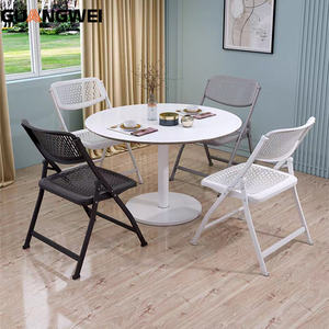 Silla de entrenamiento ejecutiva moderna, malla transpirable, cuero, plegable, diseño ergonómico de acero PP, muebles de oficina fabricados en <span class=keywords><strong>China</strong></span> - Product Image 2