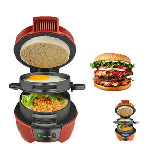 3 trong 1 tự động mini điện Hamburger nướng hộ gia đình ăn sáng bánh sandwich Burger Maker Vòng Nhà Bếp Máy - Product Image 4