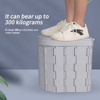 Toilette d'urgence mobile extérieure pliante Portable nouvelles fournitures de voyage ABS pour véhicule Camping et randonnée