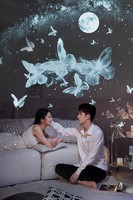 Nouvelle Version Améliorée 12-en-1 : Projecteur d'Étoiles 3D Visuel Sans Fil avec Haut-Parleur, Focus Ultra Clair, Planétarium LED Moderne