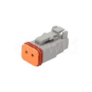 Conector de dt06-2s automático para coche, kit de 2 pines de alta calidad, serie DT Deutsch hembra resistente al agua