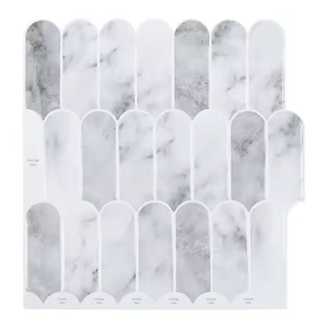 <span class=keywords><strong>Papel</strong></span> Tapiz de <span class=keywords><strong>Ladrillo</strong></span> 3D Impermeable, Azulejos Autoadhesivos Blancos para Baño y Cocina - Product Image 4