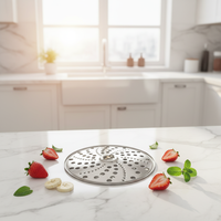 Disque de lame multifonctionnel en acier inoxydable SUS430 pour robot culinaire, disque de broyage et de purée pour presse-agrumes commercial, mixeur domestique