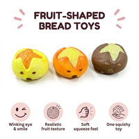 Jouet sensoriel Lye Bread Squishy Squeeze Toy à remontée lente, taille pour deux mains, pour le soulagement du stress et le plaisir de fidgeting, pour enfants de 3 ans et plus et adultes