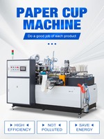Machine entièrement automatique à grande vitesse pour la fabrication de manchons de gobelets en papier, équipement de formage de gobelets à café et à thé