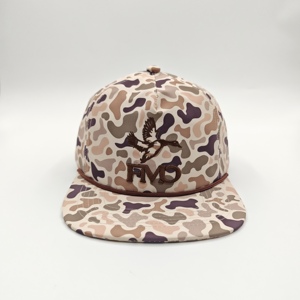 Gorras Richardson Estilo 256 Personalizadas con Logotipo Bordado en 3D, Gorras de Camuflaje con Cierre a Presión, Gorra de Béisbol de 5 Paneles con Visera Plana y Cordón, Estilo Hip Hop - Product Image 3