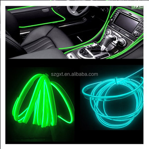 Tira <span class=keywords><strong>de</strong></span> luz interior para coche 12V luz electroluminiscente brillante neón cable <span class=keywords><strong>de</strong></span> alambre - Product Image 1