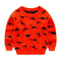 Achats en ligne Pull style coréen pour enfant indien Pull à motifs tricotés Pull avec dinosaures
