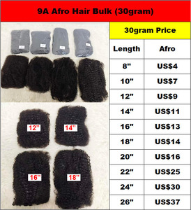 โปรโมชั่น $4-$37 letsfly Afro Bulk Hair สำหรับถักเปีย ขายส่งจากโรงงาน คุณภาพดี ผมแท้ 100% 40 กรัม/ถุง 8 นิ้ว-26 นิ้ว - Product Image 4