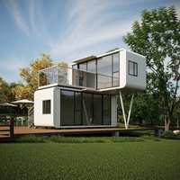 Casa Cápsula Apple Cabin Moderna e Acessível de Luxo, Casa Móvel de 20 pés com Banheiro, Impermeável e com Painel Solar