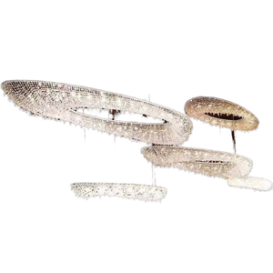 Italiaanse luxe kristallen LED-kroonluchter met verstelbare hoogte, geschikt voor woonkamer, eetkamer, slaapkamer, kookeiland, hotels en villa's - Product Image 6