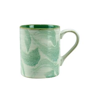 Taza de cerámica con color interior Taza de cerámica Fabricante Taza y platillo azul y blanco Juego de taza medidora de porcelana Porcelana - Product Image 1