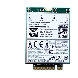 对于富士康DW5821e T77W968 LTE Cat16 M.2 4g模块用于戴尔纬度7400 7400 2合1 5424 5420坚固7424坚固的极端