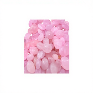 Venta al por mayor de bolas de cristal de cuarzo rosa pulidas a mano, piedras de palma y gemas rodadas para decoración del hogar, masajes y exhibición. - Product Image 4