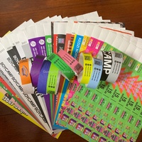 Bracelets Tyvek d'un pouce pour événements et festivals, bracelets d'identification en papier pour groupes de musique