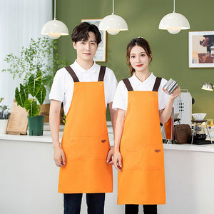 <span class=keywords><strong>Tablier</strong></span> imperméable industriel uniformes de restaurant pour les employés attendre le personnel coton enduit Pvc Sexy <span class=keywords><strong>tablier</strong></span> de cuisine pour les femmes à volants - Product Image 6