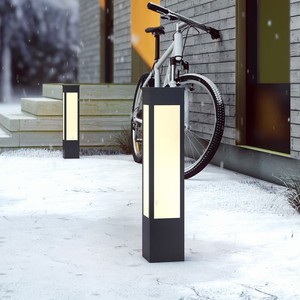 Lampe solaire LED de jardin Louis Hengsheng de 3 mètres, carrée, pour extérieur, cour, parc, rue - Product Image 2