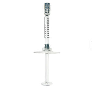 Siringa in Vetro Colorata da 1ml con Attacco Luer Lock e Tappo per Dita, per Acido Ialuronico e <span class=keywords><strong>Filler</strong></span> Dermici - Product Image 2