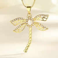 Kalung Liontin Capung Berkualitas Tinggi Harga Kompetitif dari Golden Supplier, Perhiasan Fashion Terbaru