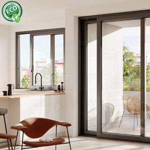 Foshan Manufacturer Advanced Seals Thermal Break Hurricane Proof Side Pressure Window - Product Image 2