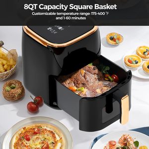 Four électrique multifonctionnel à cuisson rapide avec écran tactile LCD en plastique moderne, vente en gros OEM, 10L, 110V/220V, friteuse à air - Product Image 2