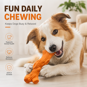 Jouet à mâcher en caoutchouc en forme de branche d'arbre pour <span class=keywords><strong>chien</strong></span>, bâtonnet de nettoyage dentaire pour importateurs de marques d'animaux de compagnie et chaînes de magasins - Product Image 1