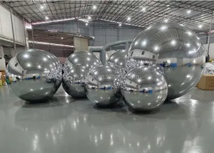 Праздничные шары globos de pvc gigantes, большие украшения для событий, плавающий воздушный шар из ПВХ, Рождественский надувной зеркальный шар-хамелеон