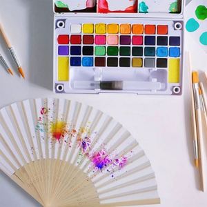 Abanicos Plegables Personalizados con Logotipo, Estilo Arte Popular, para Publicidad y Regalos Promocionales - Product Image 5