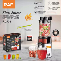Augerkop, eenvoudig te reinigen, zelfvoedend, moeiteloos voor het maken van sap in batches, slowjuicer, geschikt voor hele fruit en groenten