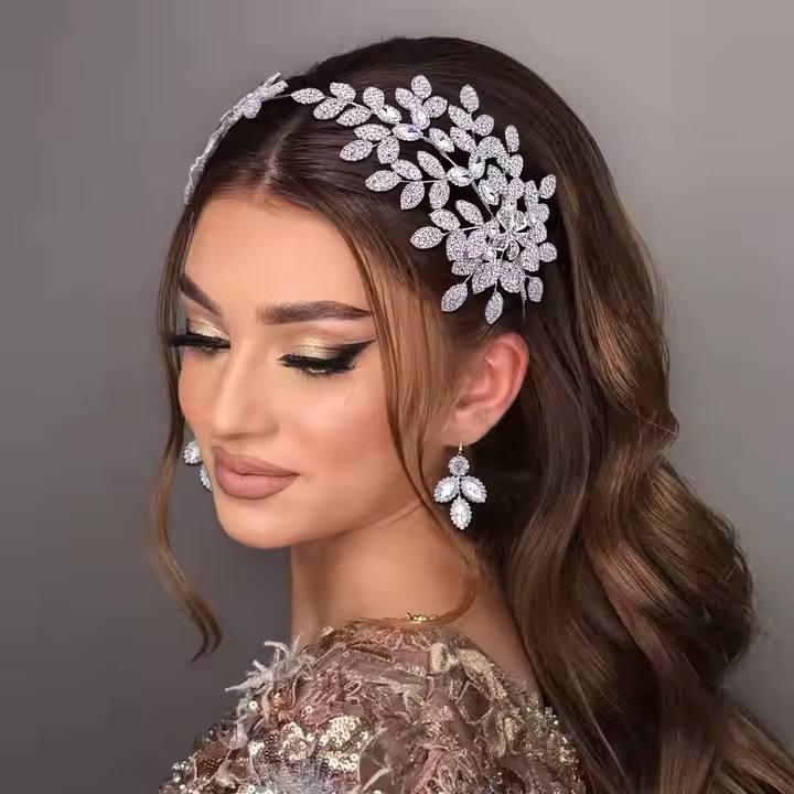 diamond wedding headpiece
