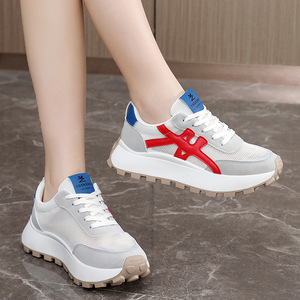 YB2F32 <span class=keywords><strong>femme</strong></span> printemps été baskets pour panier respirant femmes chaussures décontractées formateurs chaussures de Style de marche - Product Image 4