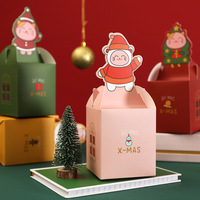 Boîte à pommes de Noël Xiyu, boîte cadeau vide en papier pour fruits, petite boîte cadeau portable, boîte cadeau de Noël portable