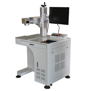 ร้อนขายแบบพกพาประเภทไฟเบอร์เลเซอร์เครื่องทำเครื่องหมาย300*300มิลลิเมตรพื้นที่ทำงาน - Product Image 4