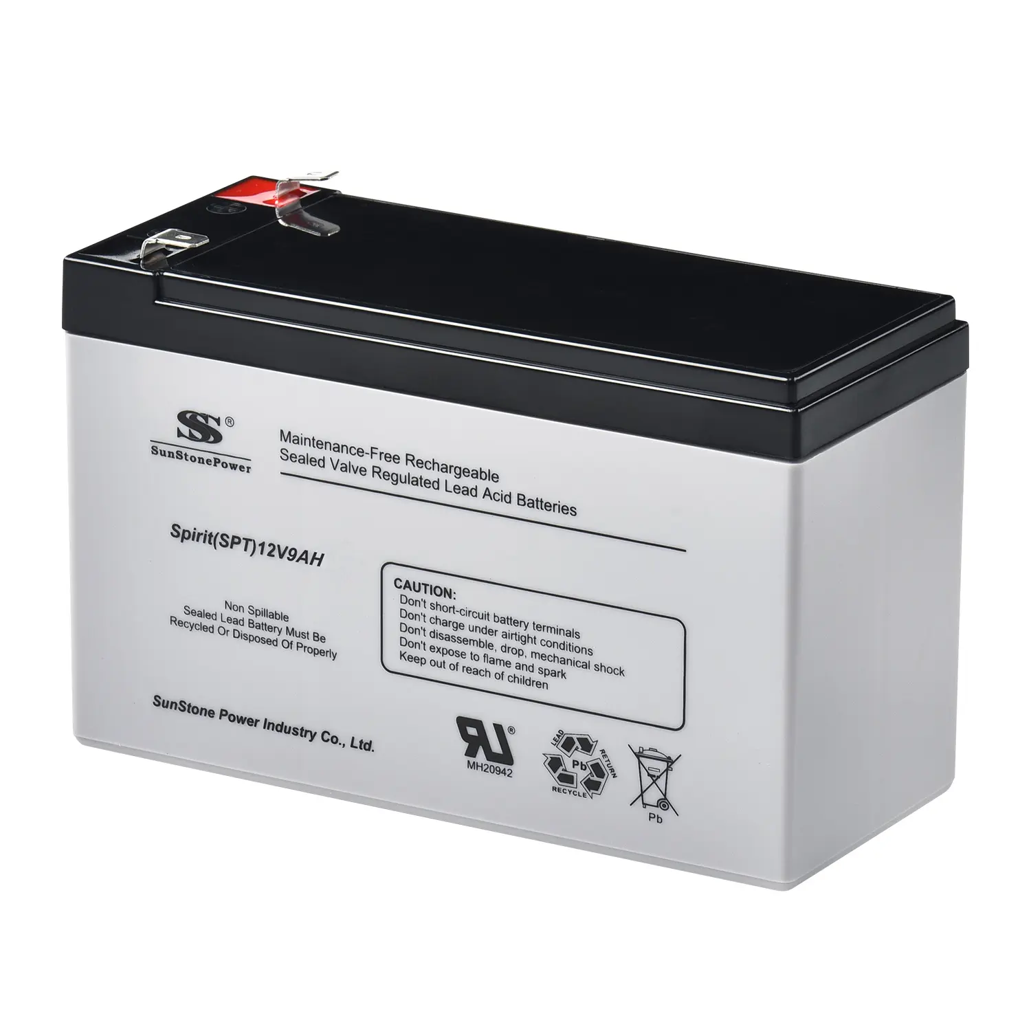 Sunstone AGM 12V 9AH prix usine batterie contrôle automatique scellé plomb-acide sans entretien batteries de stockage solaire