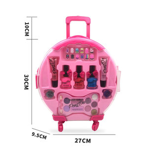 Directement Fabricants Mini Valise <span class=keywords><strong>Coffret</strong></span> Cadeau Kit de <span class=keywords><strong>Maquillage</strong></span> pour Enfants pour <span class=keywords><strong>Fille</strong></span> Lavable Véritable Ensemble de <span class=keywords><strong>Maquillage</strong></span> Cadeaux d'Anniversaire - Product Image 1