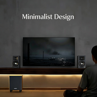 EDIFIER W8 Caisson de basses actif 8 pouces avec haut-parleur robuste, préamplificateur analogique, basses profondes, contrôle de phase, LFE RCA pour Home Cinéma