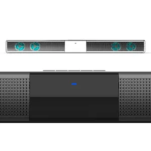 TWS אלחוטי הטלוויזיה Soundbar HiFi בית רמקול 20W Bluetooth שלט רחוק RGB צבעוני אור