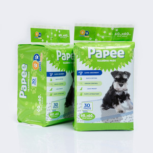 แผ่นรองฉี่สัตว์เลี้ยง 60*60 ซม. สำหรับฝึกขับถ่ายสุนัข 30 ชิ้น แบบใช้แล้วทิ้ง ซึมซับได้ดี 24"*24" ห้องน้ำสำหรับลูกสุนัข ผ้าไม่ถักทอ เยื่อฟลัฟฟ์ - Product Image 3
