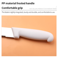 Couteau à pain ergonomique en acier inoxydable, design extra long, pratique et personnalisé