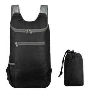 Custom Foldable Backpack Sac A Dos Polyester Ultralight Camping Bagpack Waterproof Casual Sport Bag Mochilas Femininas Knapsack