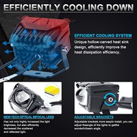2021 système d'éclairage automatique LED feux de conduite pour moto RGB prix de gros Mini double couleur 30W 2.6 pouces PC IP68 universel