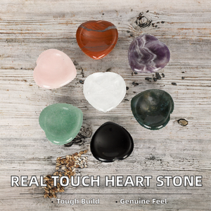 Vente en gros <span class=keywords><strong>de</strong></span> pierres <span class=keywords><strong>de</strong></span> massage pour le pouce en cristal naturel <span class=keywords><strong>de</strong></span> 40 mm, pierres précieuses sculptées, style amour, toucher réel, cœur aimant, style Reiki - Product Image 5