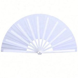 Bamboo Rave Large Custom Printed Folding 13INCH Hand Fan With Logo - Product Image 3