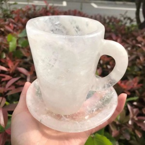 Verre à <span class=keywords><strong>eau</strong></span> en cristal sculpté de haute qualité, cristal, transparent, naturel, vente en gros, - Product Image 1