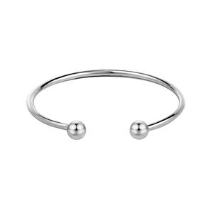 2025 di moda semplice braccialetto braccialetto di gioielli a buon mercato Plain oro aperto bracciale in argento per le donne degli uomini - Product Image 6
