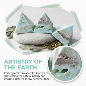 Venta al por mayor de pirámides de hemimorfita de alta calidad, de moda y con técnica de sanación, para Navidad y Halloween - Product Image 5
