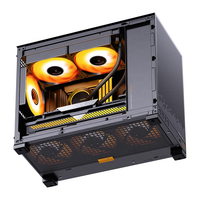 Boîtier PC Micro ATX JON-SBO D32 STD avec panneau latéral en verre trempé, supportant le refroidissement liquide 240 mm, mini-tour pour jeux