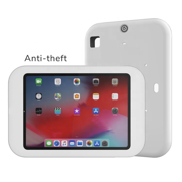Anti Theft Universal Tablet Case for iPad Secure Tablet PC Enclosure with Adjustable Silicone Pads Tablet Lockable Case VESA 100