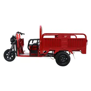 Cargo Heavy Leisure Red 3 Wheeler It Mid Drive Cargo 72V Tuc Tuc Para Adultos Electric Cargo Tricycle